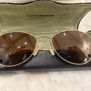 Oliver Peoples Gold Frame Sunglasses